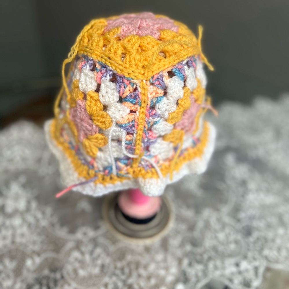 Colorful Crochet Bucket Hat